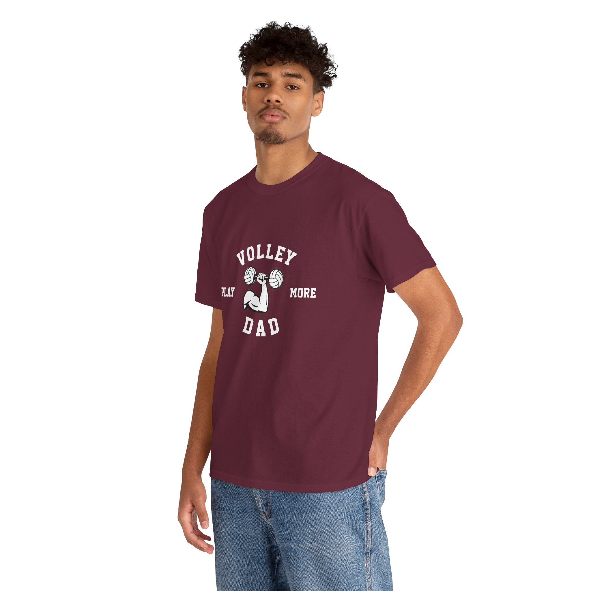 Volleyball Dad T‑Shirt — "Play More" Graphic Tee