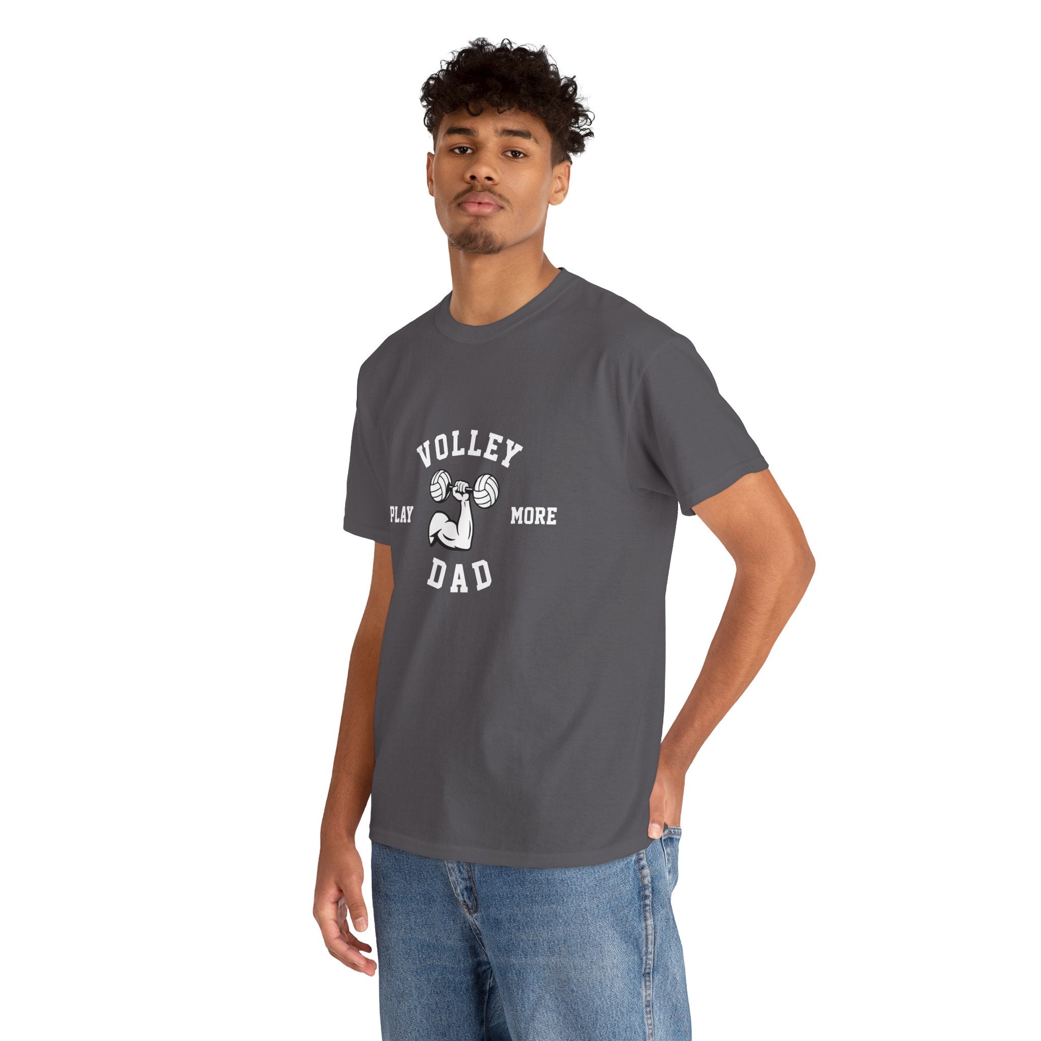 Volleyball Dad T‑Shirt — "Play More" Graphic Tee