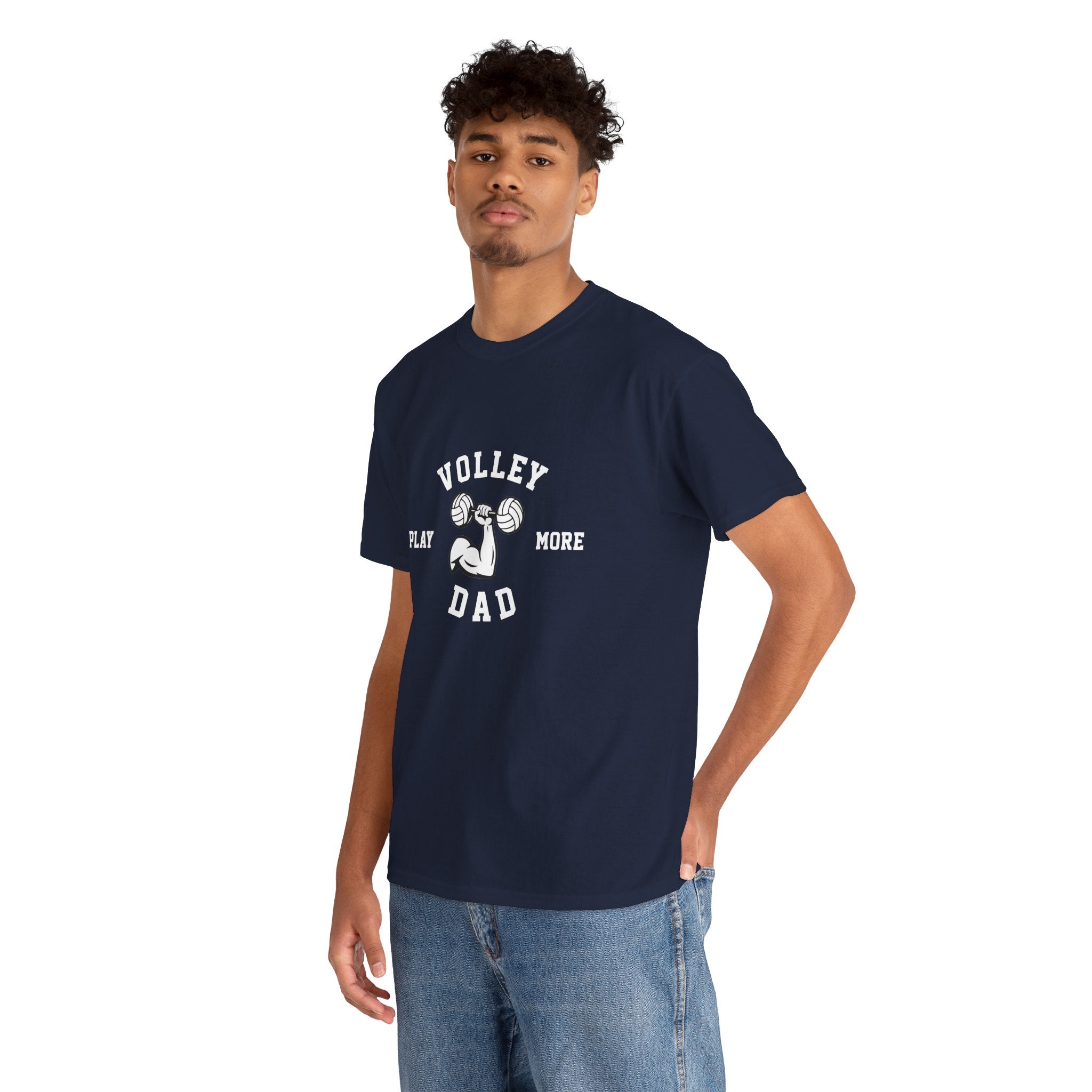 Volleyball Dad T‑Shirt — "Play More" Graphic Tee
