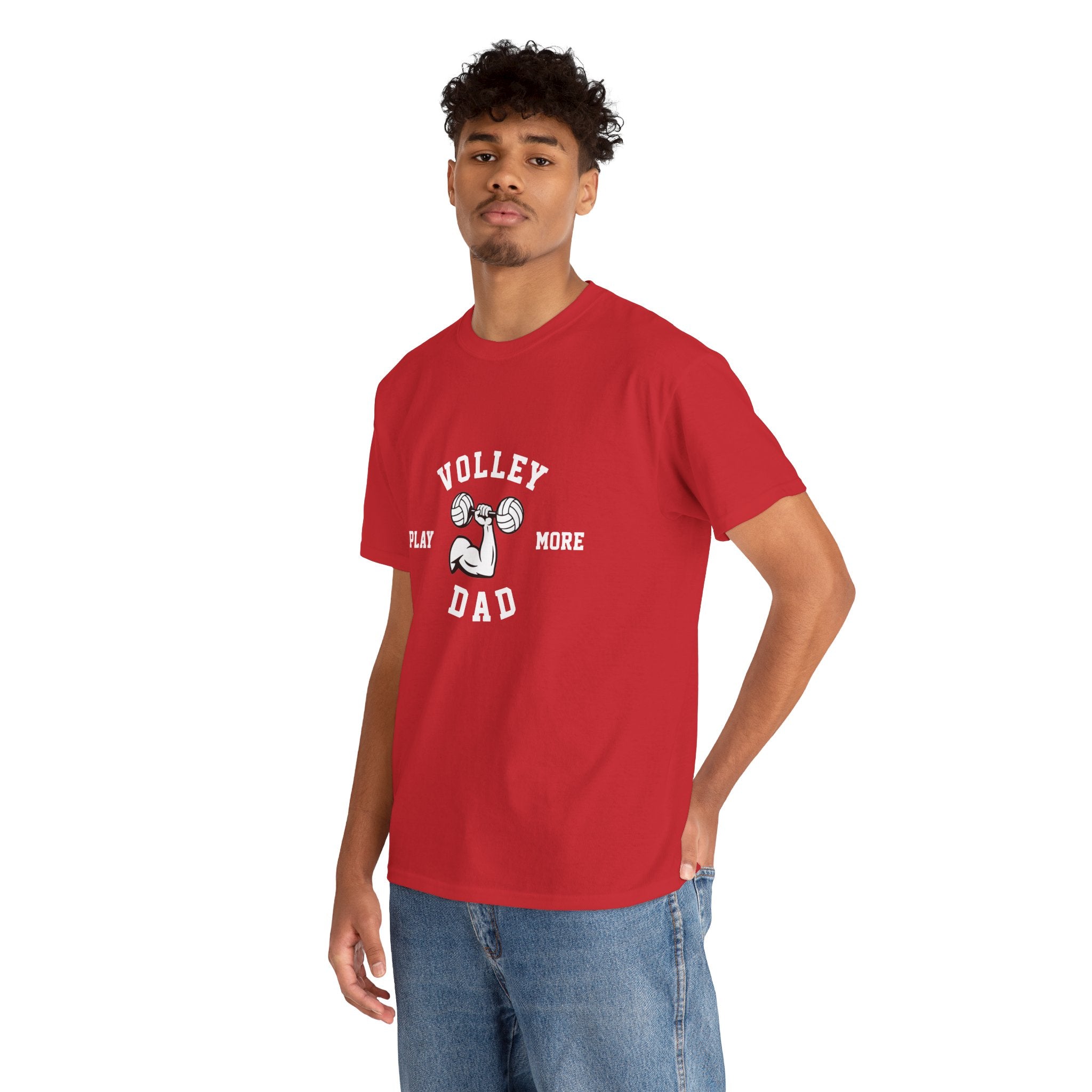 Volleyball Dad T‑Shirt — "Play More" Graphic Tee